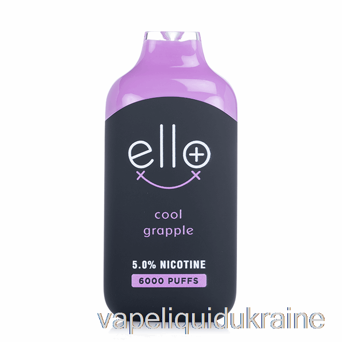 Vape Liquid Ukraine BLVK ELLO Plus 6000 Disposable Cool Grapple Ice